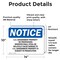 Signmission U.S. Government Property No Trespassing OSHA Notice Sign, Vinyl Decal, 14in W x 10in L, 2PK OS-2PACK-NS-D-1014-L-18753 - alternate 5